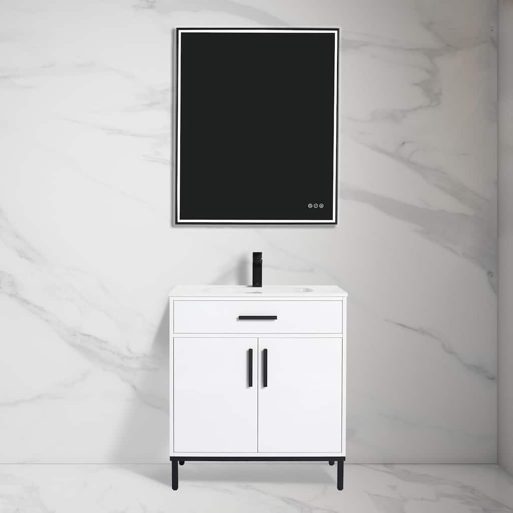 Blossom 48 Inch Freestanding Bathroom Vanity with SMC Sink All Wood