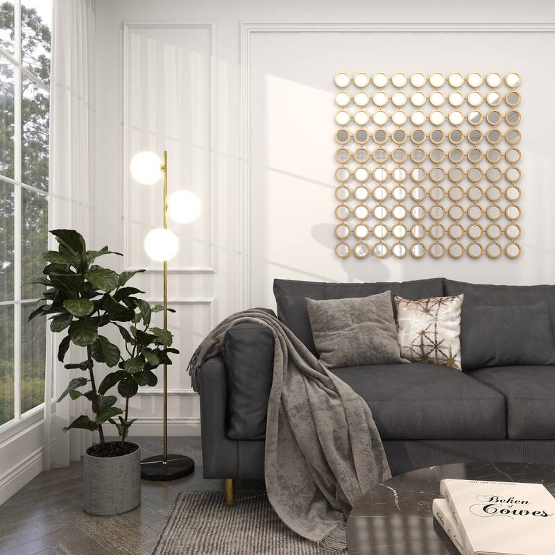 Metal Room Floor Lamp - Gold - CosmoLiving by Cosmopolitan - Gold