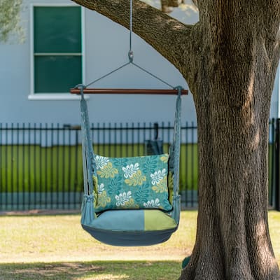 Magnolia Casual Swing Set 4 piece - Meadow Mist Stripe w/ Tropical Flow