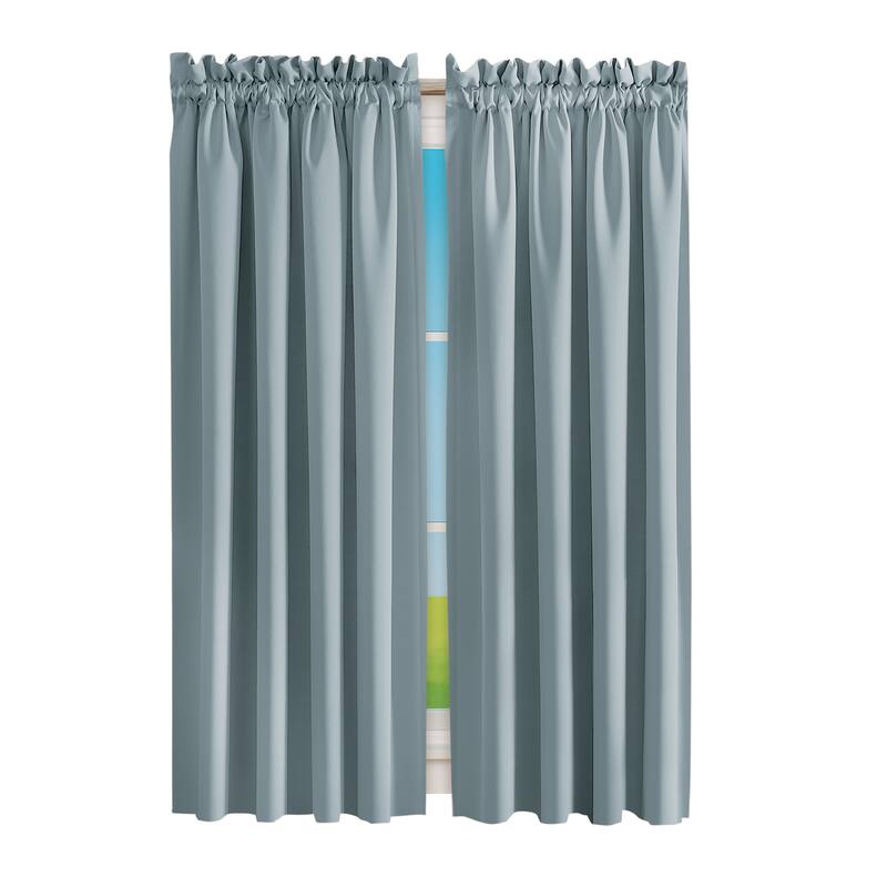 Madison Room-Darkening Solid Color Curtains
