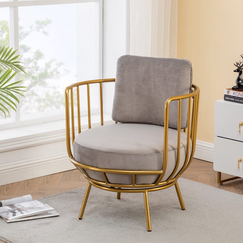Accent Chairs swivel barrel chair accent chairs for living room - Grey
