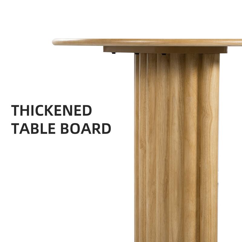 Dovelina 30"H Oval Wood Double Pedestal Dining Table Seats 6 - 67*33.5