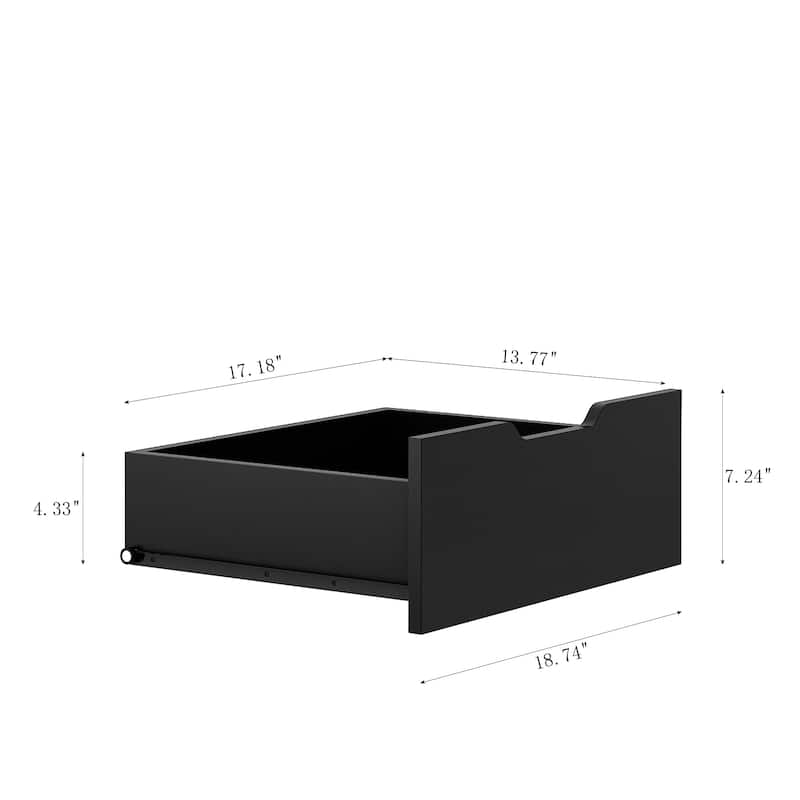 Roomfitters Hall Tree with 6 Hooks & Pegboard, Entryway Bench with Shoe Storage Organizer, Modern Coat Rack & Drawers, Black