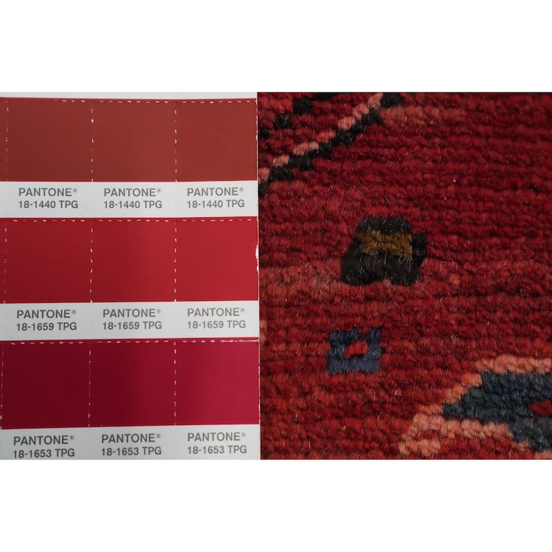 Hand Knotted Oriental 100% Wool Carpet Traditional Medallion Red Heriz Area Rug - 12' 8'' X 9' 11''