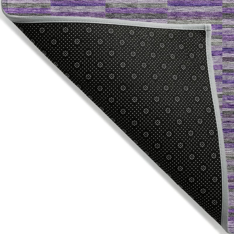 HomeRoots Striped Transitional Rectangle Outdoor Rug