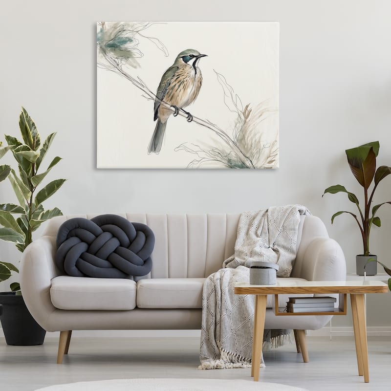 Stupell Illustrated Wildlife Bird Canvas Wall Art Design By LSR Creative Studio