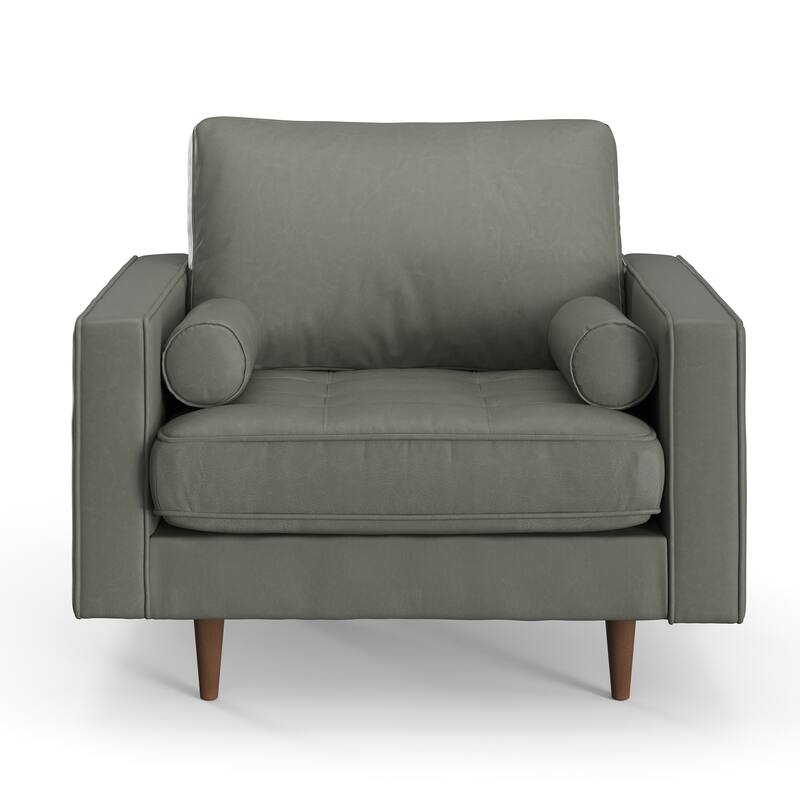 Bloomfield Upholstered Vegan Leather Arm Chair