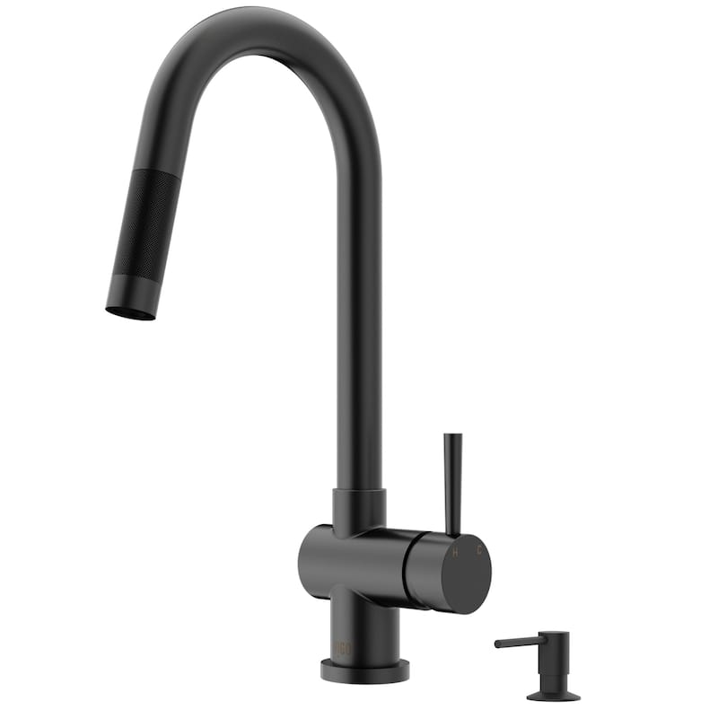 VIGO Gramercy 17" H Single Handle Pull-Down Spout Kitchen Faucet