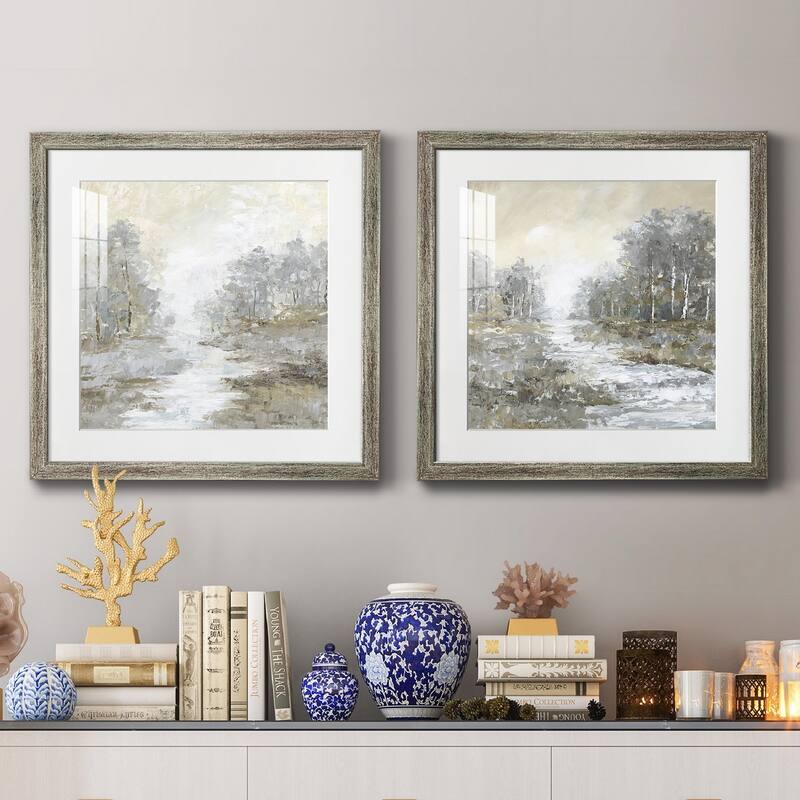 Babbling Brook I- Premium Framed Print - Ready to Hang - Multi-Color