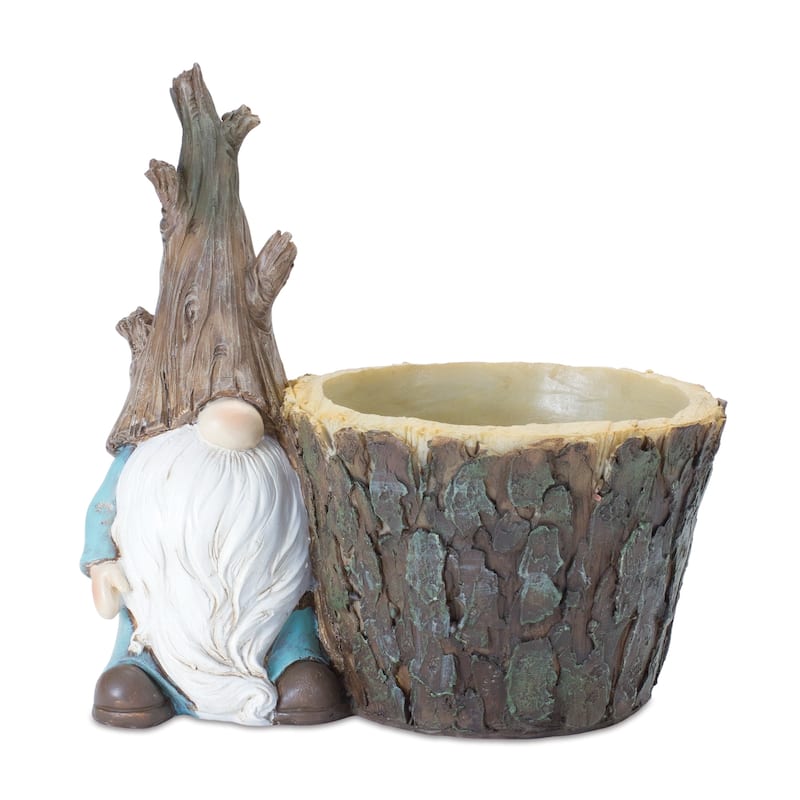 Tree Trunk Gnome Planter (Set of 2) - On Sale - Bed Bath & Beyond ...
