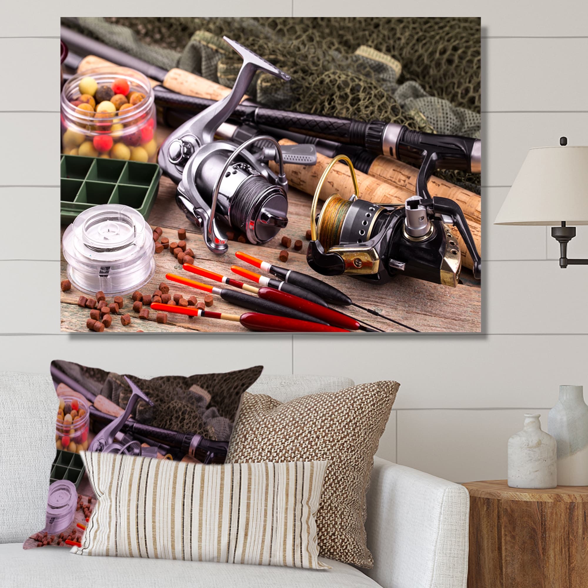 Designart Fishing Rods And Reels Hunting & Fishing Wall Art - Bed Bath &  Beyond - 39908436