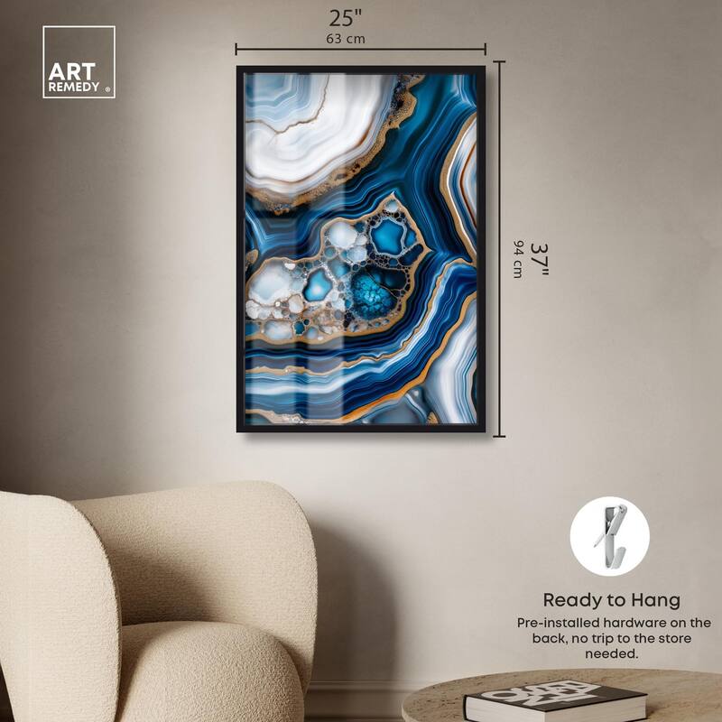 Azure Alveoli II Shadowbox by Art Remedy