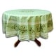 preview thumbnail 85 of 193, Wipeable Spill Resistant Provencal Cotton Cannes Collection Tablecloth 71-in Round - Green Olives