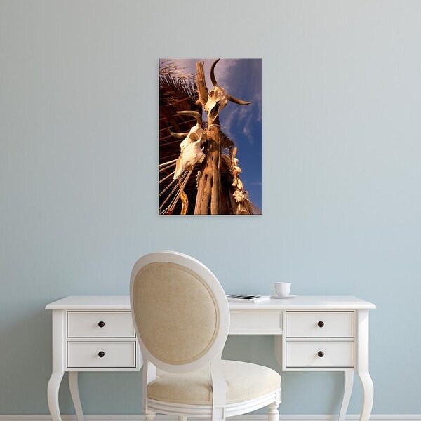 Easy Art Prints Walter Bibikow's 'Old Cattle Skulls' Premium Canvas Art