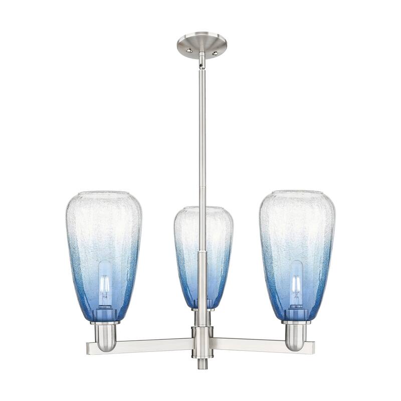 Innovations Lighting Downtown Urban - Brookhaven Almond - 3 Light 18" Stem Hung Chandelier