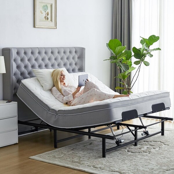 Adjustable Bed Base Electric Zero Gravity with Remote, Independent