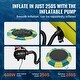 preview thumbnail 18 of 21, 12ft Portable Inflatable Recreational Water Bouncer Trampoline with 3-Step Ladder and Electric Air Pump