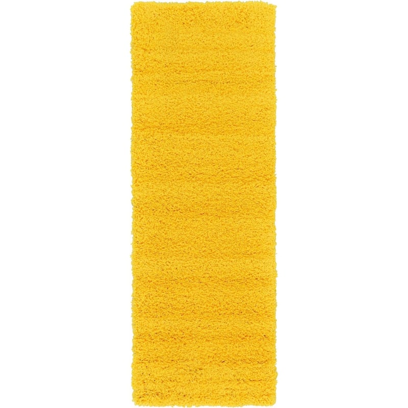 Shag Laurian Collection Area Rug - 2'2"x6'5" - Tuscan Yellow