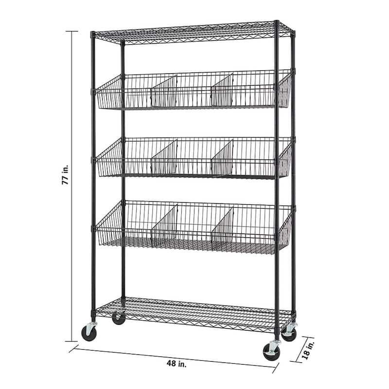 Trinity 5 Tier Wire Shelving Rack Instructions at Megan Mullen blog
