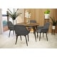 preview thumbnail 56 of 85, Markley Modern Leather Upholstered Dining Side Chairs with Black Iron Legs Accent Armchair for Home Kitchen Set of 4