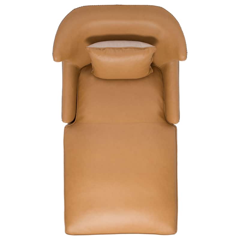 SAFAVIEH Couture Salbjorg Upholstered Chaise Lounger - 33 In W x 63 In D x 38.5 In H - 33Wx63Dx39H