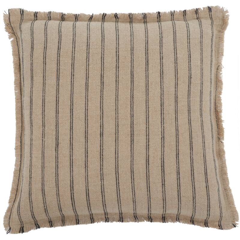 SAFAVIEH Home Arden 20-inch Natural/Black Decorative Pillow