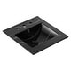 preview thumbnail 58 of 120, JONATHAN Y Aubert 3-Hole Rectangular Ceramic Single Sink Basin Vanity Top 20 in. - Black Marble Effect