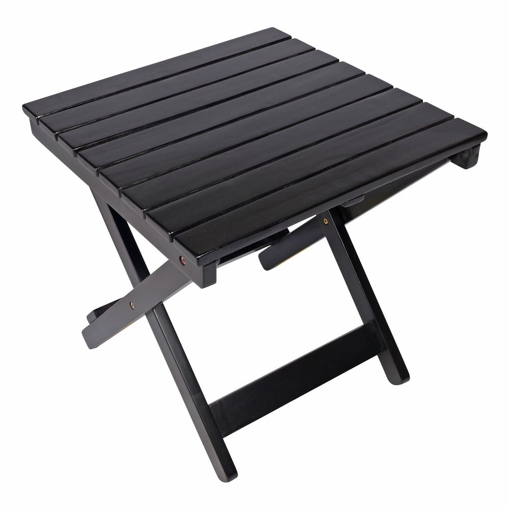 Newport Assembled Square Acacia Outdoor Folding Side Table