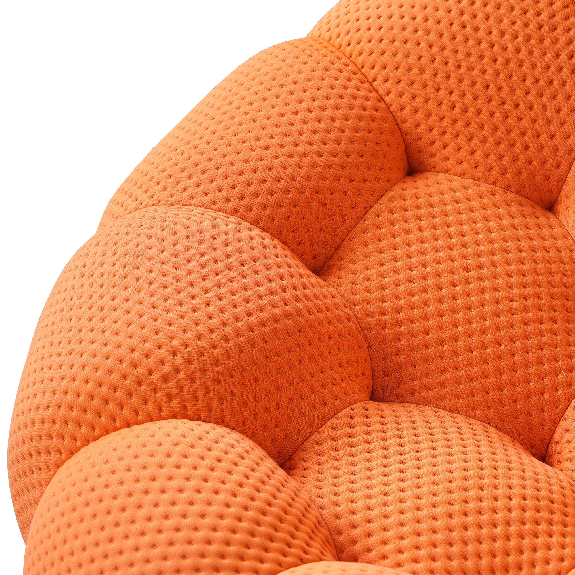 98.43'' Bubble Sofa, Modern 3-Seater Upholstered Lazy Mesh Fabric Oversized Floor Sofa