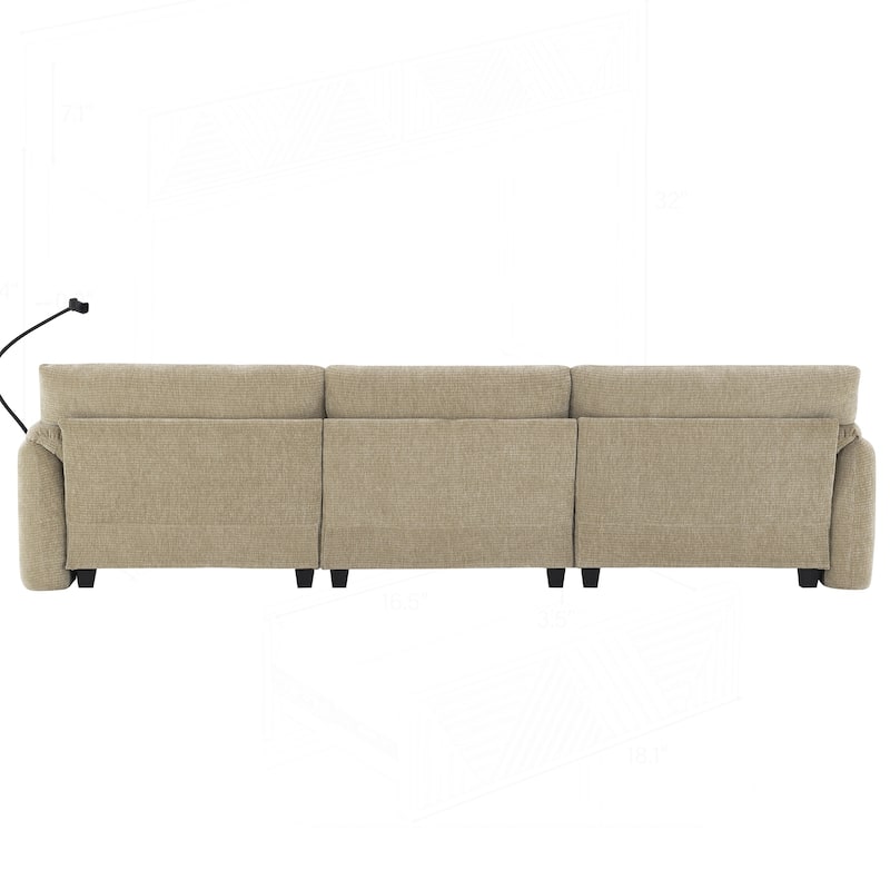 Luxurious Modular Sectional Sofa with Multiple Functionalities and Stylish Design
