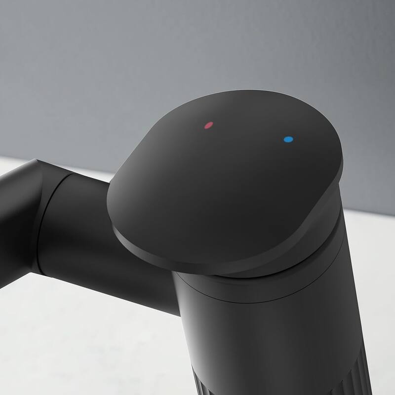 Lefton Rotatable Bathroom Faucet with Temperature Display in Fahrenheit with 2 Water Modes, BF2208-PRO