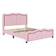 preview thumbnail 19 of 28, PU Upholstered Platform Bed with Adjustable Headboard and LED Strips