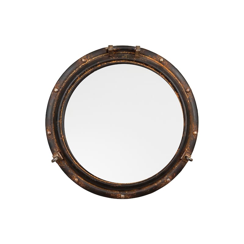 Metal Porthole Wall Mirror