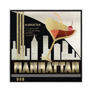 iCanvas "The Original Manhattan" by Conrad Knutsen Framed - Bed Bath ...