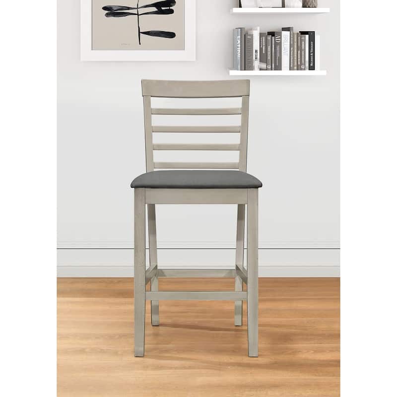5-pieces Counter Dining Table and Chair - 4Chairs only - Antique Grey