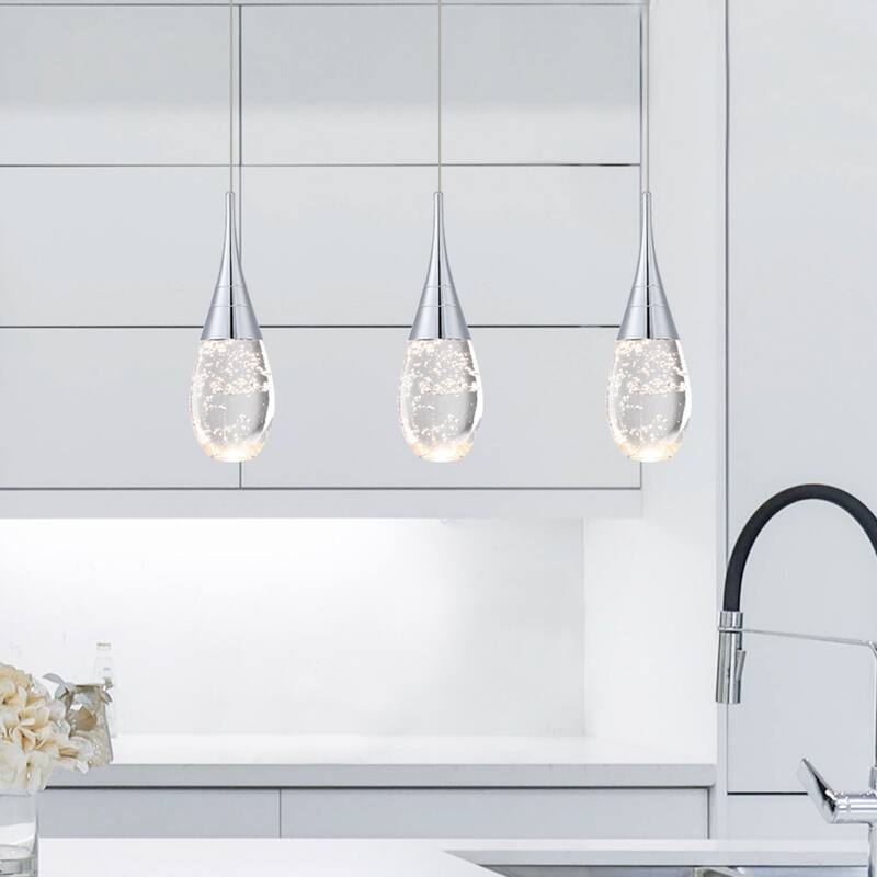 Modern 1-Light Dimmable Pendant Light Fixture for Kitchen Island