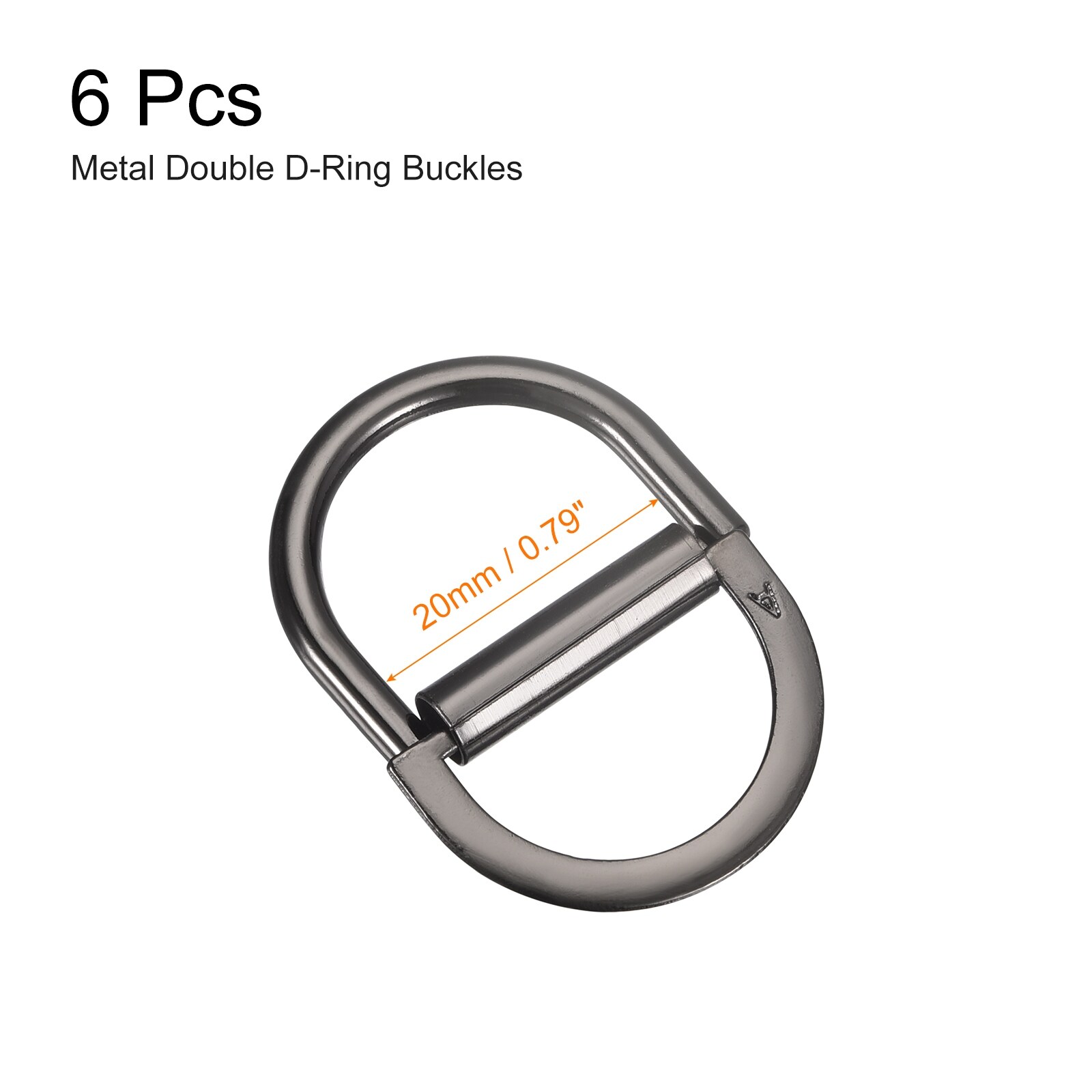 Double D-Ring Buckles, Metal Adjustable D Rings for Clothing Waistband  Dress Straps Bags Scarf