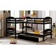 preview thumbnail 26 of 37, Twin L-Shaped Bunk Bed Kids Bed for 4