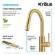 preview thumbnail 6 of 22, Kraus Oletto 1-Handle 2-Function Pulldown Kitchen Faucet