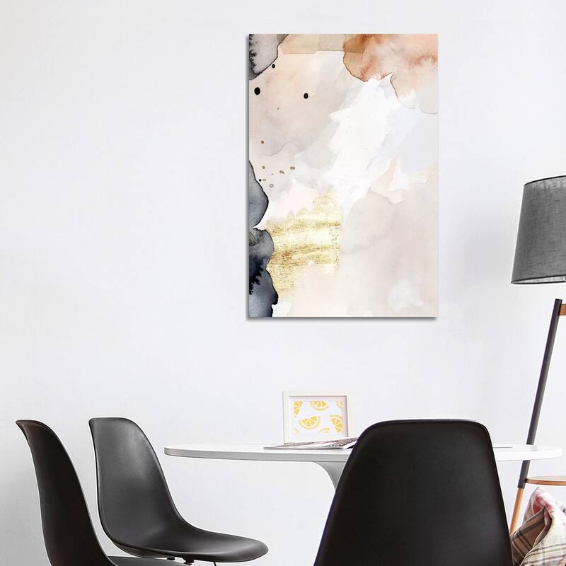 iCanvas "Indigo Blush and Gold III" by Victoria Barnes Canvas Print - 40x26x1.5