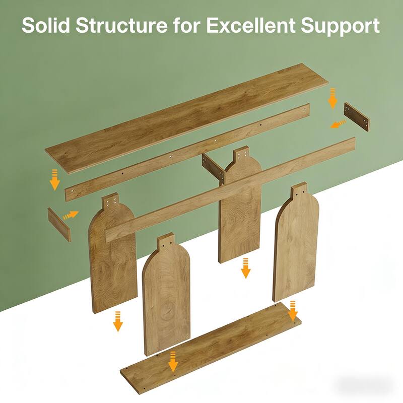 Durable Freestanding Console Table - Sofa, Coffee & Hallway Table