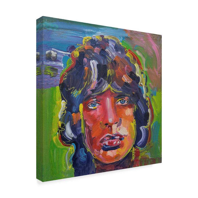 Howie Green 'Mick Jagger Portrait' Canvas Art