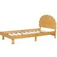 preview thumbnail 6 of 14, Twin Size Cookie-Shaped Headboard Bed Frame for Boys & Girls, Low Profile Cute Design Wood Kids Platform Bed