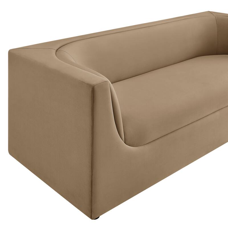 Hilda 86" Curved Back Performance Velvet Sofa