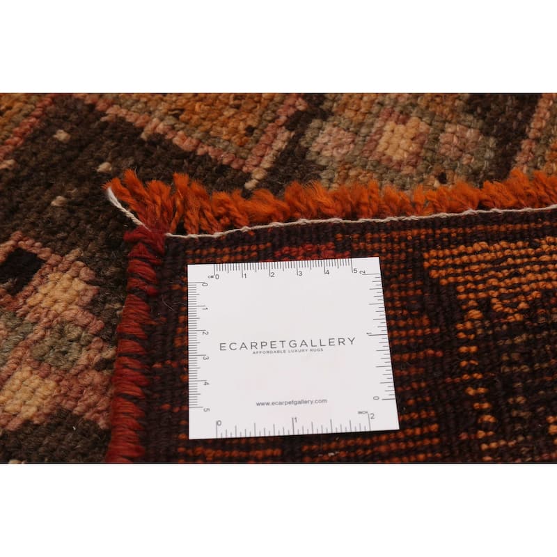 ECARPETGALLERY Hand-knotted Melis Vintage Burnt Orange Wool Rug - 5'0 x 11'11