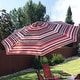 preview thumbnail 13 of 21, Sunnydaze Aluminum Outdoor Patio Umbrella with Tilt and Crank
