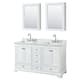 Option White / White Carrara Marble Top / Polished Chrome