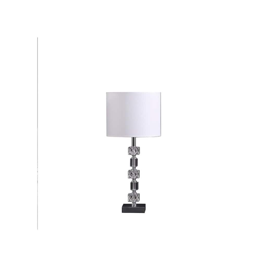 Prism Cube Table Lamp - Baroque Style Crystal Orb Lamp - Modern Living Room Accent Lighting
