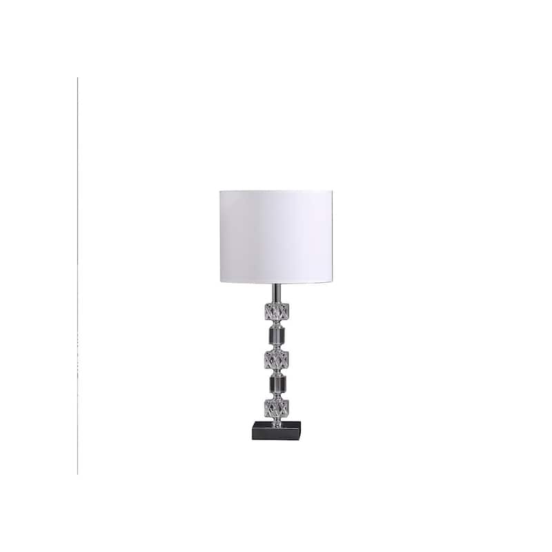 Prism Cube Table Lamp - Baroque Style Crystal Orb Lamp - Modern Living Room Accent Lighting