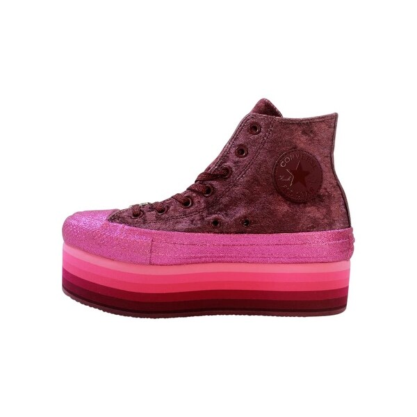 converse all star platform pink